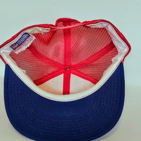 VTG 80 s New England Patriots Mesh Sports Specialties Trucker Hat NFL NWOT - Picture 4 of 7